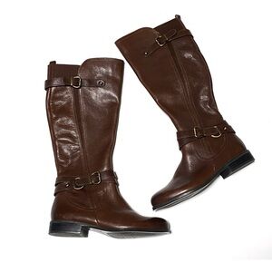 Naturalizer June Leather Knee High Buckle
Riding Boots N5 Comfort Size 7 Brown